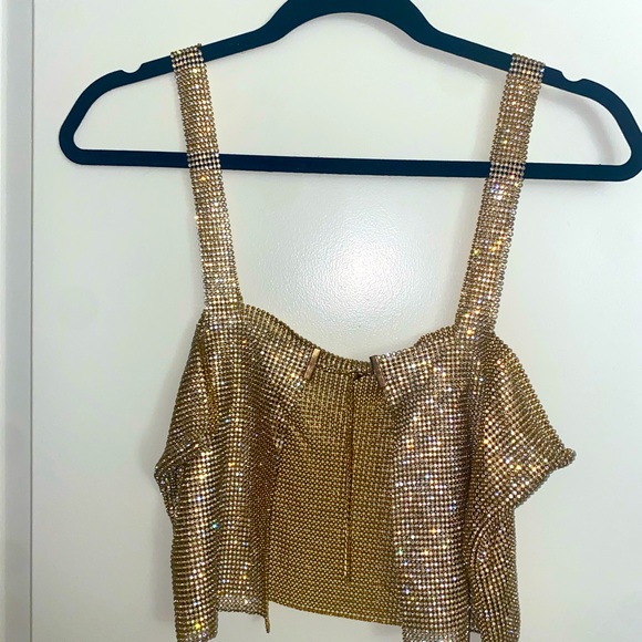 Gold bling crop top - Picture 5 of 5